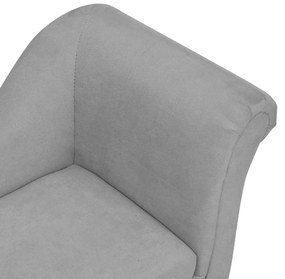 Sofá para cães com almofada 83x44x44 cm pelúcia cinzento