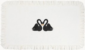 Toalha de mesa em algodão Black Swan