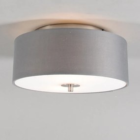 Candeeiro de teto rústico cinzento 30 cm - Drum Moderno,Country / Rústico