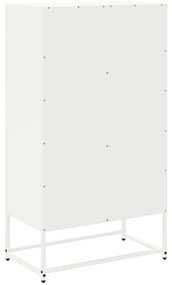 Aparador alto 68,5x38,5x123,5 cm aço branco