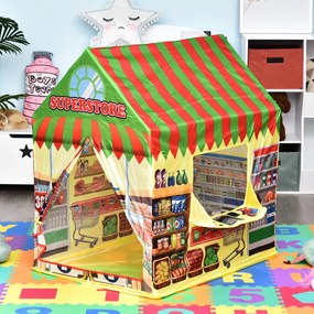 HOMCOM Supermercado para as crianças brincarem Zona Infantil Fácil de Montar Presente para Crianças 93x69x103cm 0,75 kg