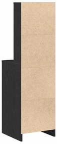 Highboard vidaXL Preto Carvalho 40x41x135 cm Madeira engenheirada