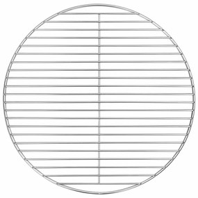 vidaXL Grelha para churrasco Prateado 43 x 43 cm Aço inoxidável