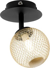 Projetores preto com dourado ajustável - Athens Wire