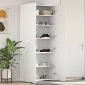 vidaXL Armário para Sapatos Branco 80x35.5x180 cm Madeira Sólida