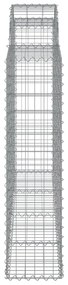 Cestos gabião arqueados 12pcs 200x30x120/140 ferro galvanizado