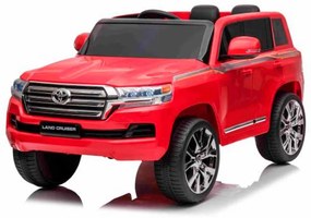 Carro elétrico Para Crianças Toyota Landcruiser 12V, assento de couro sintético, bateria 12V / 7AH, portas que abrem, motor 2 x 35W, controle remoto 2