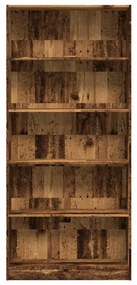 Estante 80x24x176 cm derivados de madeira madeira velha