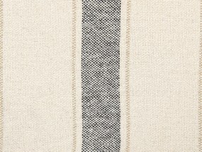 Manta decorativa em algodão creme 130 x 170 cm CAYIR Beliani