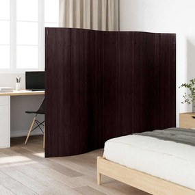Biombo/divisória de sala 250x165 cm bambu castanho escuro