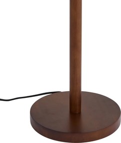 Candeeiro de Pé Japandi Madeira de Nogueira Sem Abajur 133cm - Mels