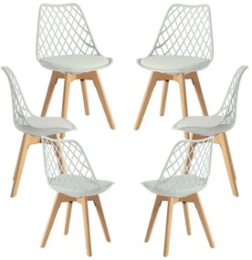 Pack 6 Cadeiras Mima - Hortelã