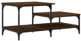 Mesa de centro 100x50,5x45 cm deriv. madeira carvalho castanho