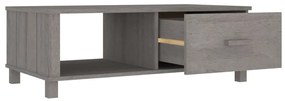 Mesa de centro HAMAR 100x55x35 cm pinho maciço cinza-claro