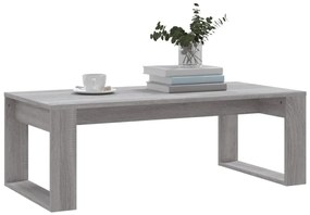 Mesa de centro 102x50x35 cm derivados madeira cinzento sonoma