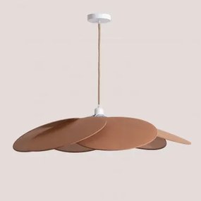 Lâmpada De Teto Suspensa Em Algodão Okai Terracotta Mousse & Ø87 Cm - Sklum