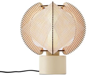 Candeeiro de mesa Japandi bege 32cm - Gertie Japandi