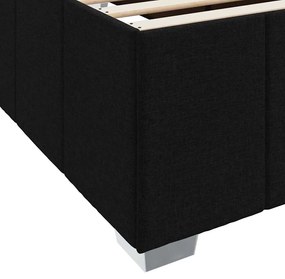 Estrutura da Cama Preto 90 x 190 cm tecido