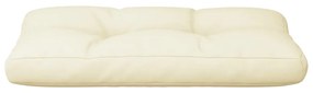 Almofadão para sofá de paletes 80x40x12 cm tecido creme