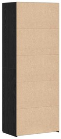 Highboard Carvalho Preto 70x42.5x185 cm Madeira Engenharia