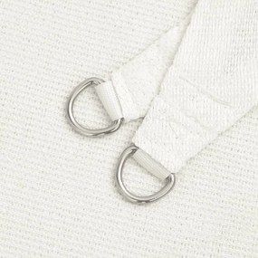 Para-sol estilo vela 160 g/m² 2x5 m PEAD branco