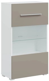 Móveis TV de 5pcs iluminação LED madeira trabalhada pedra cinza