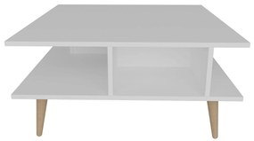 Mesa de Café Akya – Branca – 89cm x 89cm x 44cm
