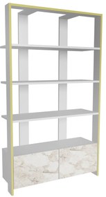 Estante Elena – Branco – 93,6 cm Largura x 160 cm Altura x 31,5 cm Pro