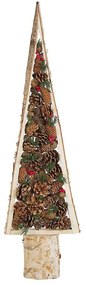 Figura decorativa árvore de natal castanha clara TOLJA Beliani
