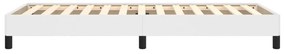 Estrutura de cama 80x200 cm couro artificial branco