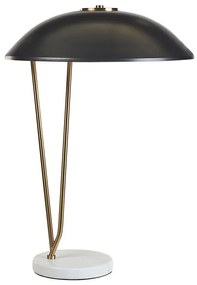 Candeeiro de mesa em metal preto e dourado 58 cm DANTO Beliani