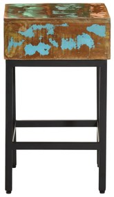 Mesa de apoio 40x30x51 cm madeira recuperada maciça