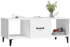 Mesa de centro 102x50x40 cm madeira processada branco