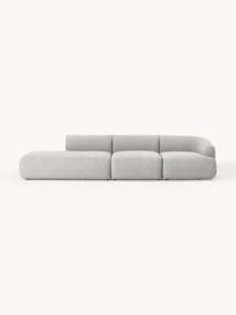 Módulo com chaise longue em bouclé Sofia (2 lugares)