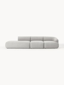 Módulo com chaise longue em bouclé Sofia (4 lugares)