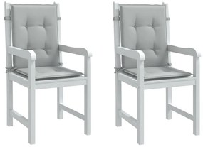 vidaXL Almofadões lombares cadeiras 2pcs 100x50x4 cm mesclado tecido