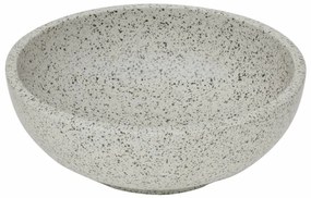 Lavatório de bancada redondo Φ41x14 cm cerâmica cinzento