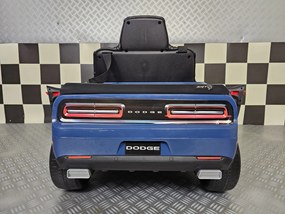 Carro elétrico para crianças DODGE SRT 12 Pneus Borracha, Assento pele, Luzes AZUL