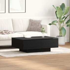 Mesa de Centro vidaXL em Madeira de Carvalho Preto 90x60x31 cm