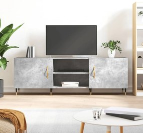 vidaXL Móvel de TV 150x30x50 cm derivados de madeira cinza-cimento