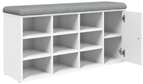 Banco sapateira 102x32x50 cm derivados de madeira branco