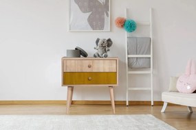 Mesa de Cabeceira City Two – Multicolor – 60x61x40 cm