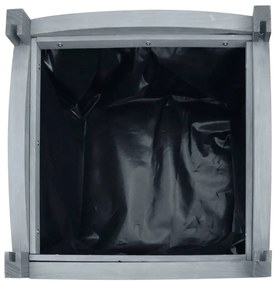 Vasos/floreiras 2 pcs 30x30x30 cm madeira de abeto maciça