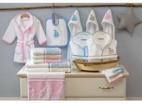 50x80 cm  - Toalha banho Infantil 100% algodón hipoalergénico: Bege