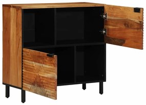 Estante 80x33x75 cm Madeira Sólida de Acácia