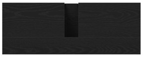 Armário de Pia de Banheiro vidaXL Carvalho Preto 80x30x60 cm Madeira E