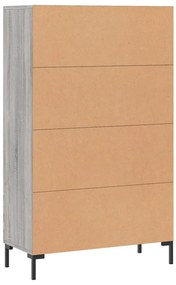 Armário alto derivados de madeira 69,5x31x115cm cinza sonoma