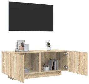 Móvel p/ TV 100x35x40cm madeira processada carvalho sonoma