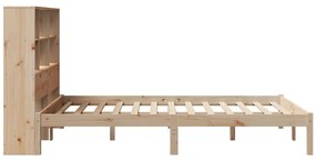 Cama com estante sem colchão 160x200 cm pinho maciço