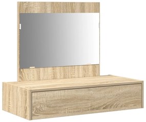 Mesa de Maquiagem Suspensa  Carvalho Sonoma 83x40x70 cm